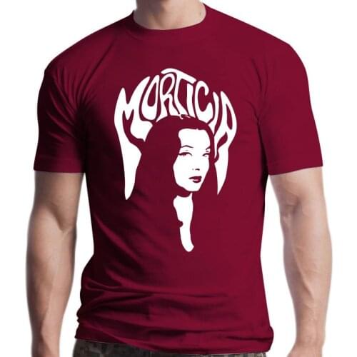 New Printed Men T Shirt Cotton O-Neck tshirts Morticia Addams Short-Sleeve Women T-Shirt