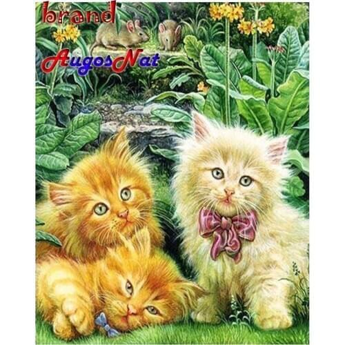 Mouse diamond painting cats animal rhinestone embroidery scenery mosaic decor sticker diamond dots poster wall paper diy craft