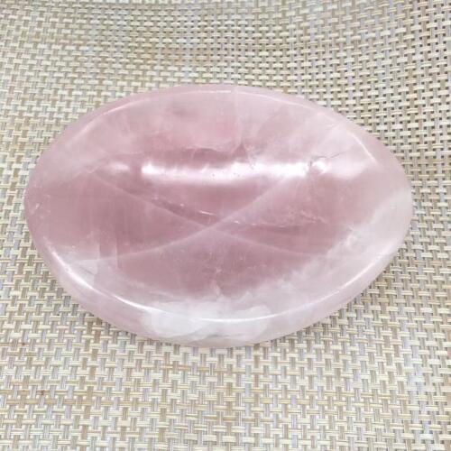 Natural rose quartz bowl polished mineral crystals ashtray gemstones healing stones fine decoration