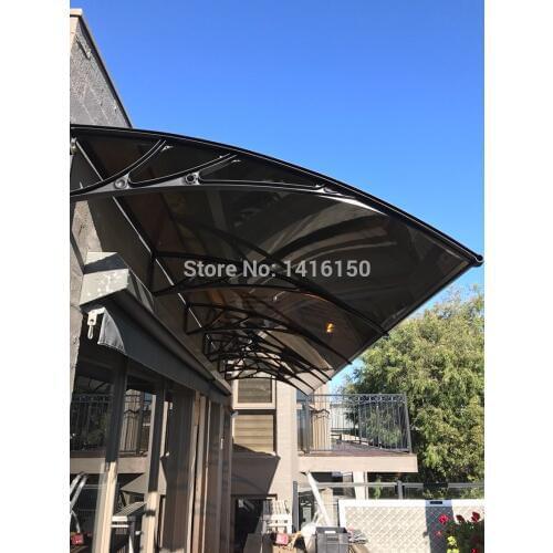 DS100300-P,100x300cm.Deep 100cm,Wide 300cm.Door Canopy Awning for Engineering Plastic Support,Polycarbonate Canopy