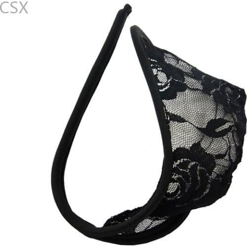 MwOiiOwM 2018 New Mens C-String Thong Lace Underwear Lingerie Stealth Sexy 6 Colors us6