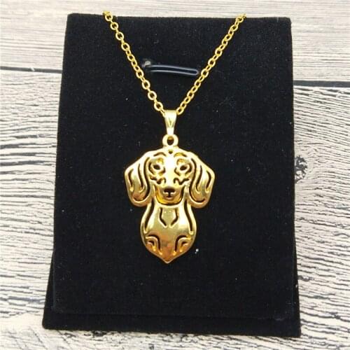 New Dachshund Necklace Trendy Style Dachshund Pendant Necklace Women Pet Jewellery Fashion Animal Dog Jewellery