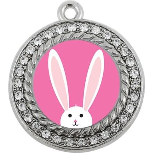 BUNNY SQUARE CIRCLE CHARM