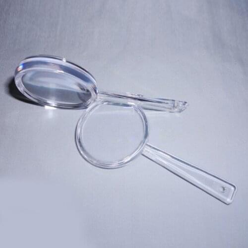 Plastic Handheld Magnifier 3X-5X Magnifier Mini Pocket Magnifying Glass for Read
