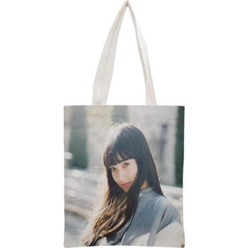 Custom Komatsu Nana Tote Bag Reusable Women Canvas Shoulder Bag Handbag Shoulder Pouch Foldable Canvas Shopping Bags