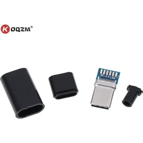 Type-C USB Male Jack Plug USB-3.1 Welding Data OTG Line Interface DIY Data Cable USB 3.1 Type C Connector With PCB Board Plugs