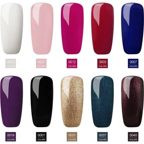 Q1FB 10 Colors Gel Nail Polish Kit Semi Permanent 36W USB LED Lamp Manicure Tool