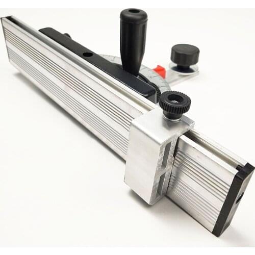 Miter Gauge Aluminium Profile Fence W/ Track Stop Table Saw Router Miter Gauge Saw Assembly Ruler for Woodworking Tools