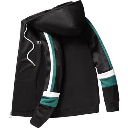 DYB&ZACQ Spring Fall Mens Cardigans, Sweaters, Mens Zipper Handsome Suit, Hooded Coat, Tide Wear, Fall Wear