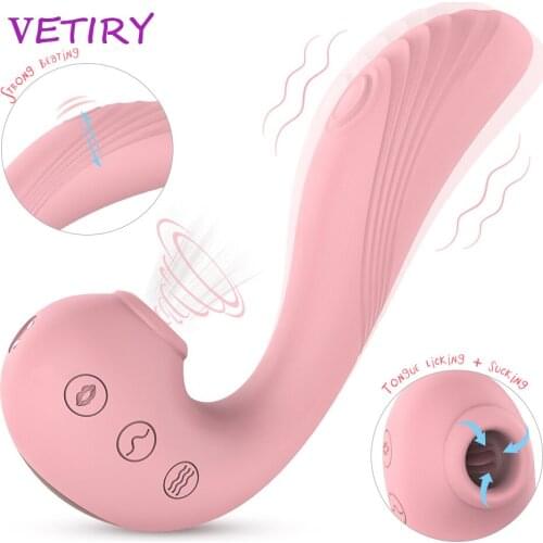 Vagina Sucking Vibrator Clitoris Stimulator G Spot Dildo Nipple Massager Oral Sucker Vibrators Blowjob Sex Toy For Women Couples