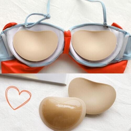 Women Soft Removable Silicone Gel Breast Nipple Covers Insert Bikini Bra Up Swimsuits For Swimwear Push Pads Chest Padding L8C1
