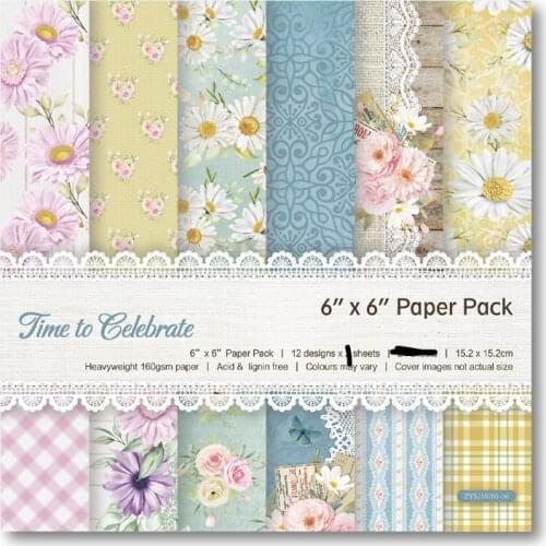 KSCRAFT 12 Sheets Time to Celebrate Scrapbooking Pads Paper Origami Art Background Paper Card Making DIY Scrapbook Paper Craft