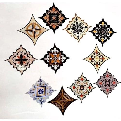 18pcs 11x11cm home Decor Tile Seam Sticker Waterproof PVC adhesive Floor Stickers Living Room Bathroom Kitchen wall decoration