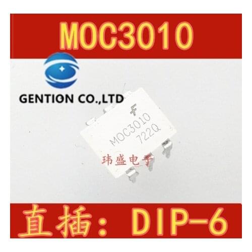 20PCS MOC3010 MOC3010M DIP-6 light coupling IC chips in stock 100% new and original