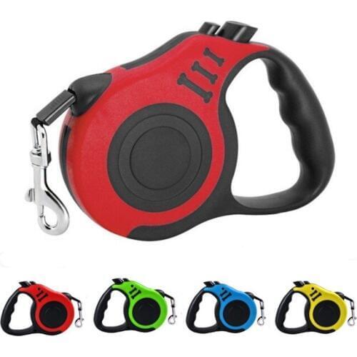 2019 Strong Dog Cat Retractable Leashes Size 3M/5M For Dog Puppy Walking Automatic Adjustable Pets Collar Leads Pets Supplier