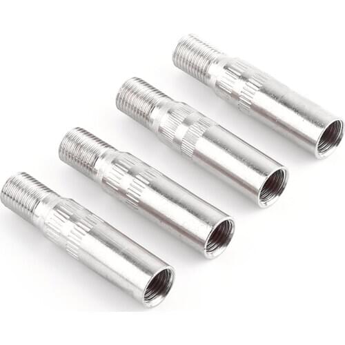 4PCS Screw-On Type 60 PSI 39mm Metal Automotive Wheel Valve Stem Extensions Extender Tyre Stem Air Valve Car Truck Van Caravan
