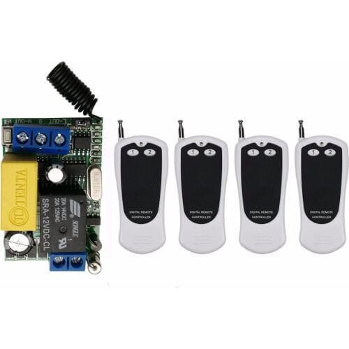 500M Long Range AC220V 1CH RF Wireless Remote Control Relay Switch Security System tubular motor garage door shutters/ lamp