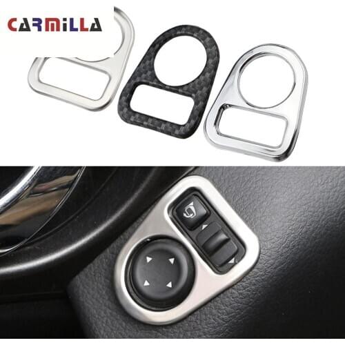 Carmilla Car Rearview Rear View Mirror Adjustment Switch Knob Trim Sticker for Nissan Xtrail X-trail T32 Rogue 2014 - 2020