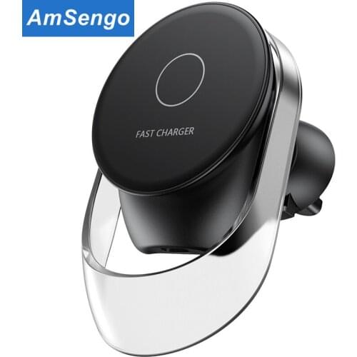 15W Fast Magnetic Wireless Car Chargers AirVent Mount Compatible With Magnetic iPhone 12 12 ProMax Charging Car Phone Holder