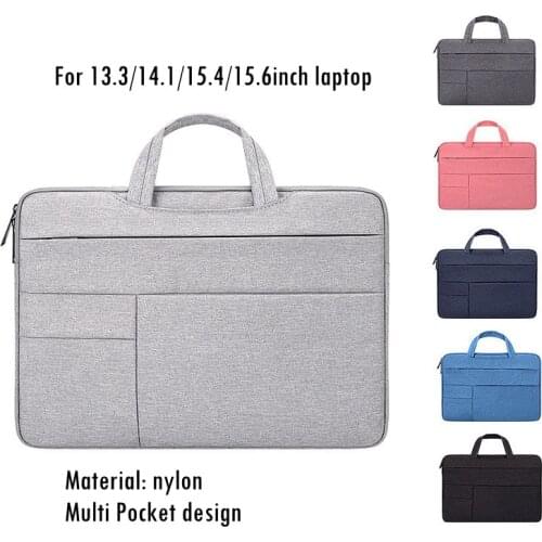 Laptop Bag For Macbook Air Pro 13 14 15 Inch Sleeve Computer Case Waterproof Notebook Pouch Shoulder Handbag Women Men Briefcase