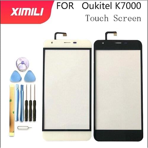 5.0'' Tested Well 100% Original For Oukitel K7000 Touch Screen Digitizer Glass Replacement Oukitel K7000 Free Tools+3M