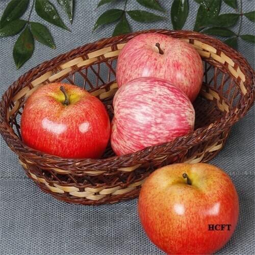 Photo props Home hotel bar cafe restaurant Shop Store decoration faux Artificial Simulation apple fake fruit model toys