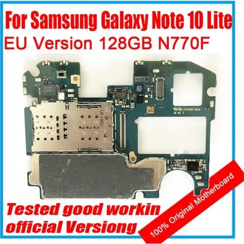 EU Version Motherboard Unlocked Mainboard Logic Board Plate 128GB ROM 6GB RAM Original For Samsung Galaxy NOTE 10 LITE N770F