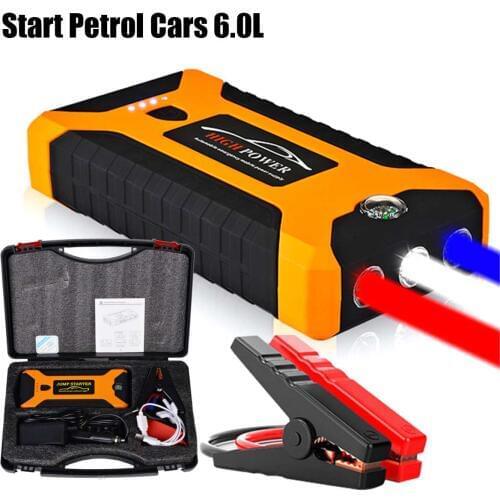 High Capacity 88000mAh Car Jump Starter Power Bank 600A Car Battery Charger Booster Charger 4USB 12V SOS Starting Device