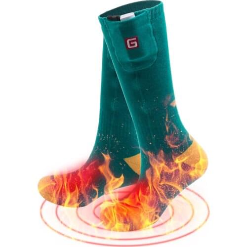 QILOVE 3.7V Rechargeable Electric Battery Heated Socks for Chronically Cold Feet Thermal Socks for Men and Women