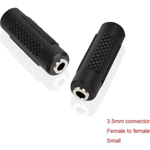 New 3.5mm Audio Adapter 3.5mm Plug Female To 3.5mm Plug Straight Stereo Adapter Converter Connector