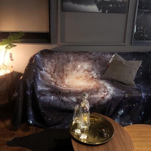 European starry sky sofa blanket 3d Digital printing four seasons universal Leisure blanket throw Nordic sofa towel non-slip mat