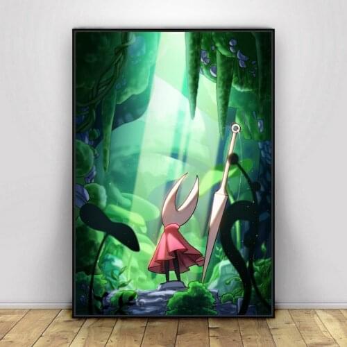 Hollow knight Video Game Poster PC,PS4,Exclusive Role-playing RPG Game Canvas Custom Poster Alternative Artwork Gift