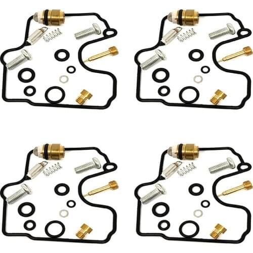 Carburetor Repair Kit 4SET For YZF R1 1998-2001 YZFR1 Seal Main Slow Jets Air Mixture Screws Float Valves