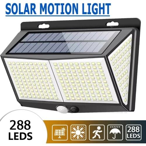 468 LED Solar Light Human Body Sensor Solar Lamp Waterproof IP65 Outdoor Solar Garden Wall Light Landscape Lamp Street Lamp