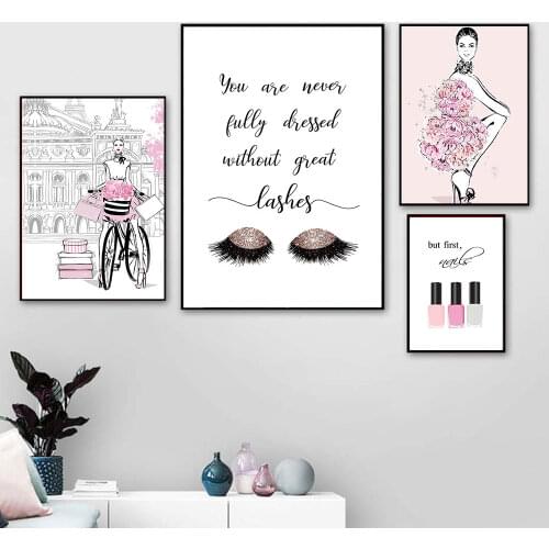 Complete with Diamond Embroidery Pink Fashion Woman Diamond Painting Embroidery Mosaic Crossstitch