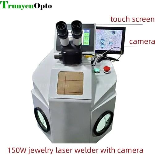 YAG Jewelry Laser Welder for Silver Gold Rings 150 Watts 100 joules Camera with Full HD Output