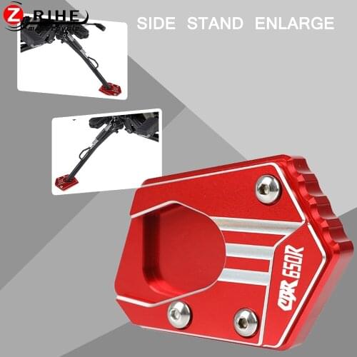 Motorcycle Accessories Parts Side Stand Enlarge Plate Kickstand Extension FOR HONDA CBR650R 2019-2021 CBR 650 R CBR650 R 2020 21