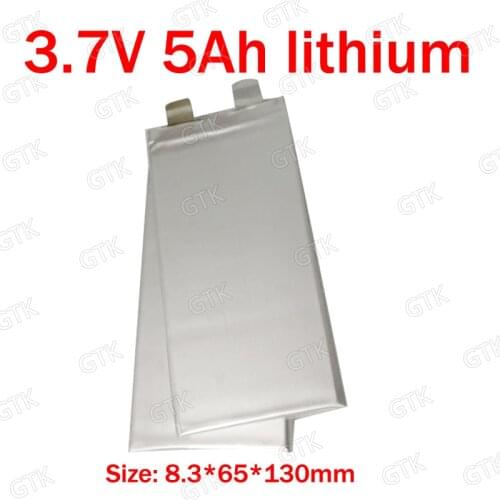10pc GTK 3.7v 5Ah lithium polymer battery 5000mah 20A discharge for 24v 36V 5ah scooter ebike wheelchair light lamp inverter
