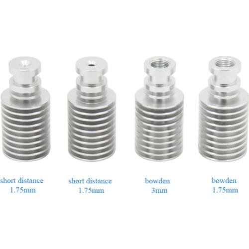 2pcs J-head Bowden Direct Heatsink Short Long Distance For e3d V5 Wade Extruder Part 1.75mm/3mm Filament 3D Printers Parts