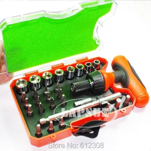 29-in-1 Ratchet Hexagonal Socket Wrench Sleeve Torx Philips Tools Screwdriver Set Kit WL-2929T For Phone PDA TV Computer