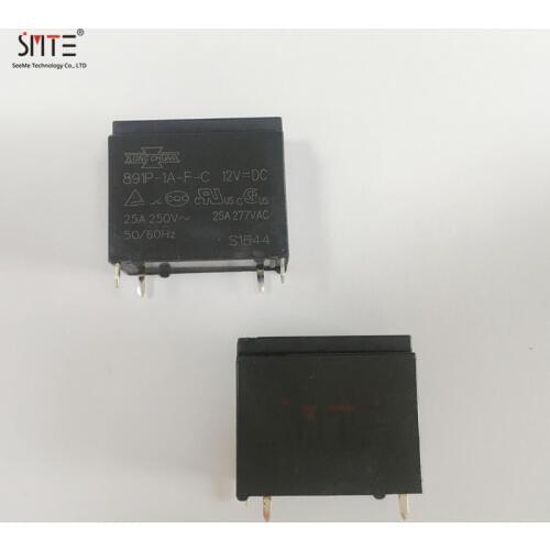 5pcs/lot 891P-1A-F-C 12VDC 24VDC 25A 50/60Hz 4PIN Relay