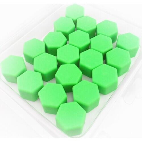 Vehicle Styler 20 pieces 19mm Silica Gel Wheel Nut Protective Bolt Caps Covers Hub Screw Guard for Volvo S40 S60 S80 XC60 XC90
