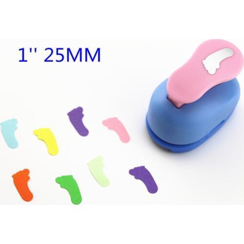Free ship Foot 1'' 25mm diy craft punch hole punch scrapbook paper cutter hole punch child Embosser device perfurador S2992
