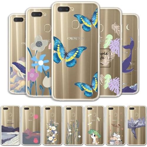 For OPPO A12 Case Cover For OPPO A12 a12 6.22" Soft Fashion Clear Protective Case For OPPO A12 Transparent Phone Fundas on A12