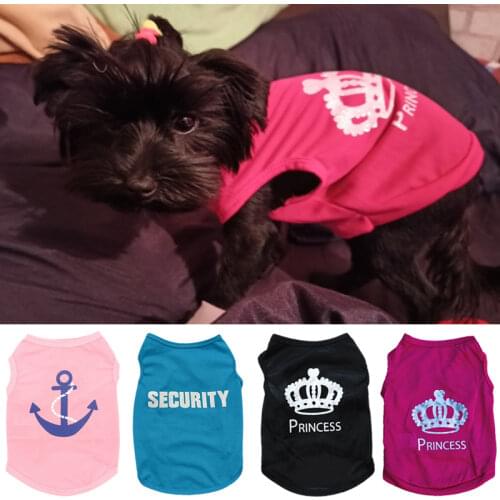 Cheapest Summer Dog Vest Shirt Polyester Puppy Cat Clothes Breathable Pet Clothing for Small Dogs Chihuahua Shih Tzu Shirts