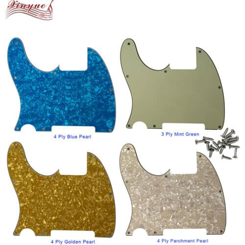 Guitar Parts For left handed 8 hole screws US Tele Guitar Pickguard with Blank Scratch Plate