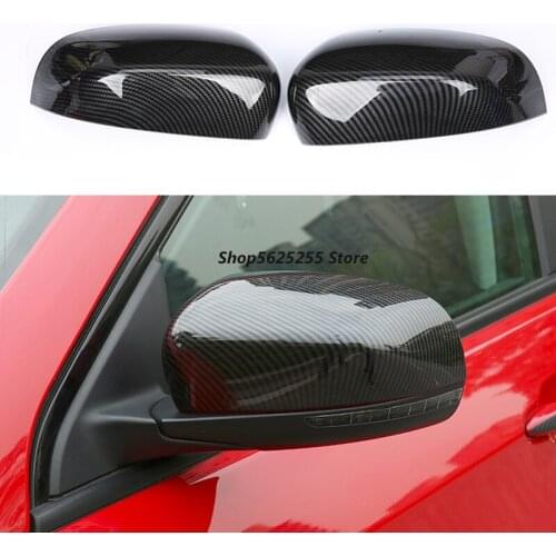 For Jeep Compass Accessories 2017 2018 2019 2020 Rearview Mirror Cover Bumper Strip Carbon Fiber Decorator Rear Mirrors Frane