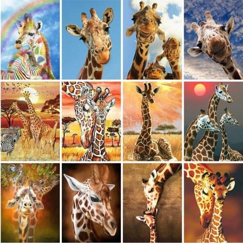 EverShine Diamond Painting Full Square Giraffe Diamond Embroidery Sale Animals Rhinestones Art Home Decor Bead Picture Kits