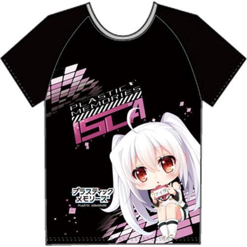 Japanese Plastic Memories Isla Giftia LOLI Summer style T-Shirt Anime T shirt Fashion Men Women Casual Short Sleeve shirt Tops