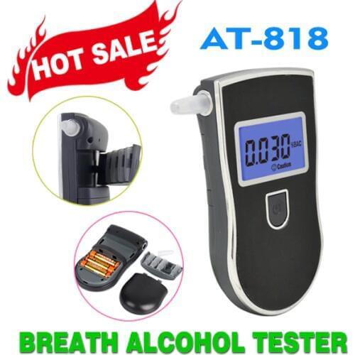 HOT 2019 greenwon 818 Prefessional Digital Breath Alcohol Tester Breathalyzer Portable Detector LCD Display Alcohol Tester